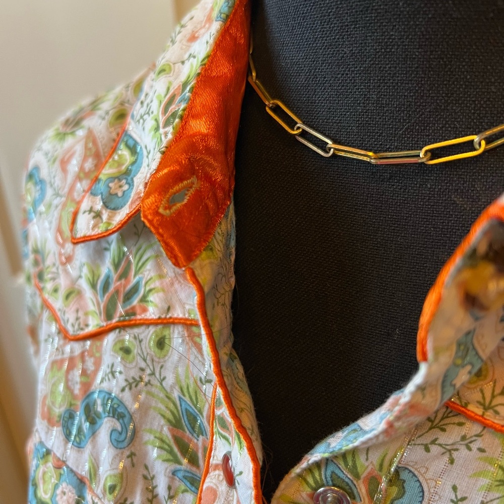 Paisley Print Pearl Snap Western shirt - Picture 4 of 4